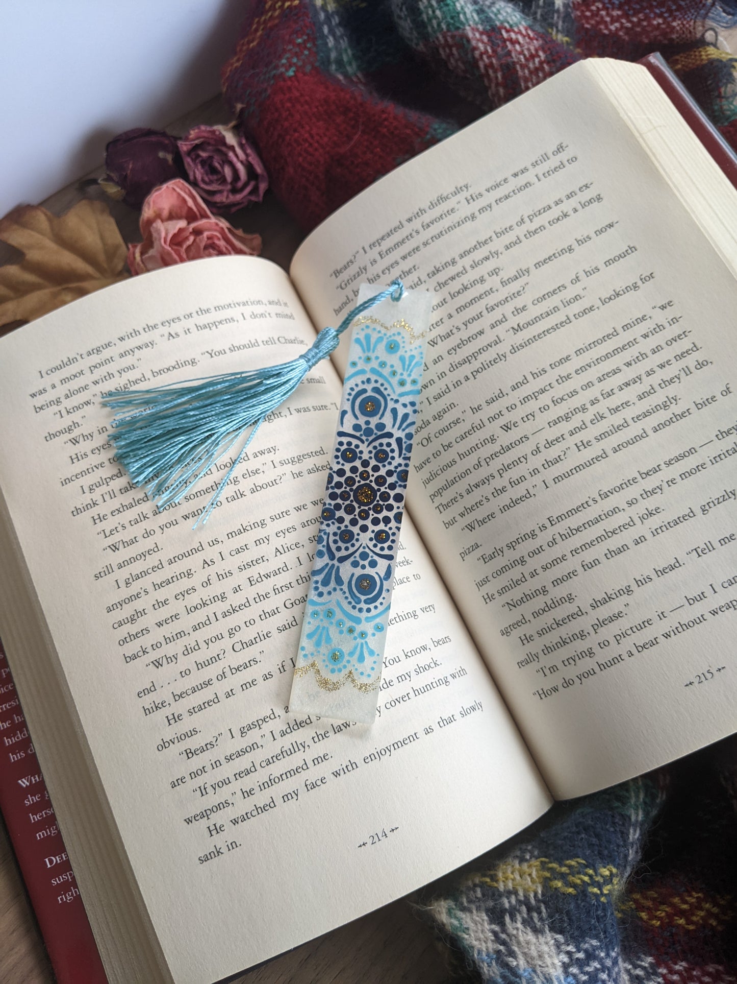 Blue Mandala Bookmark