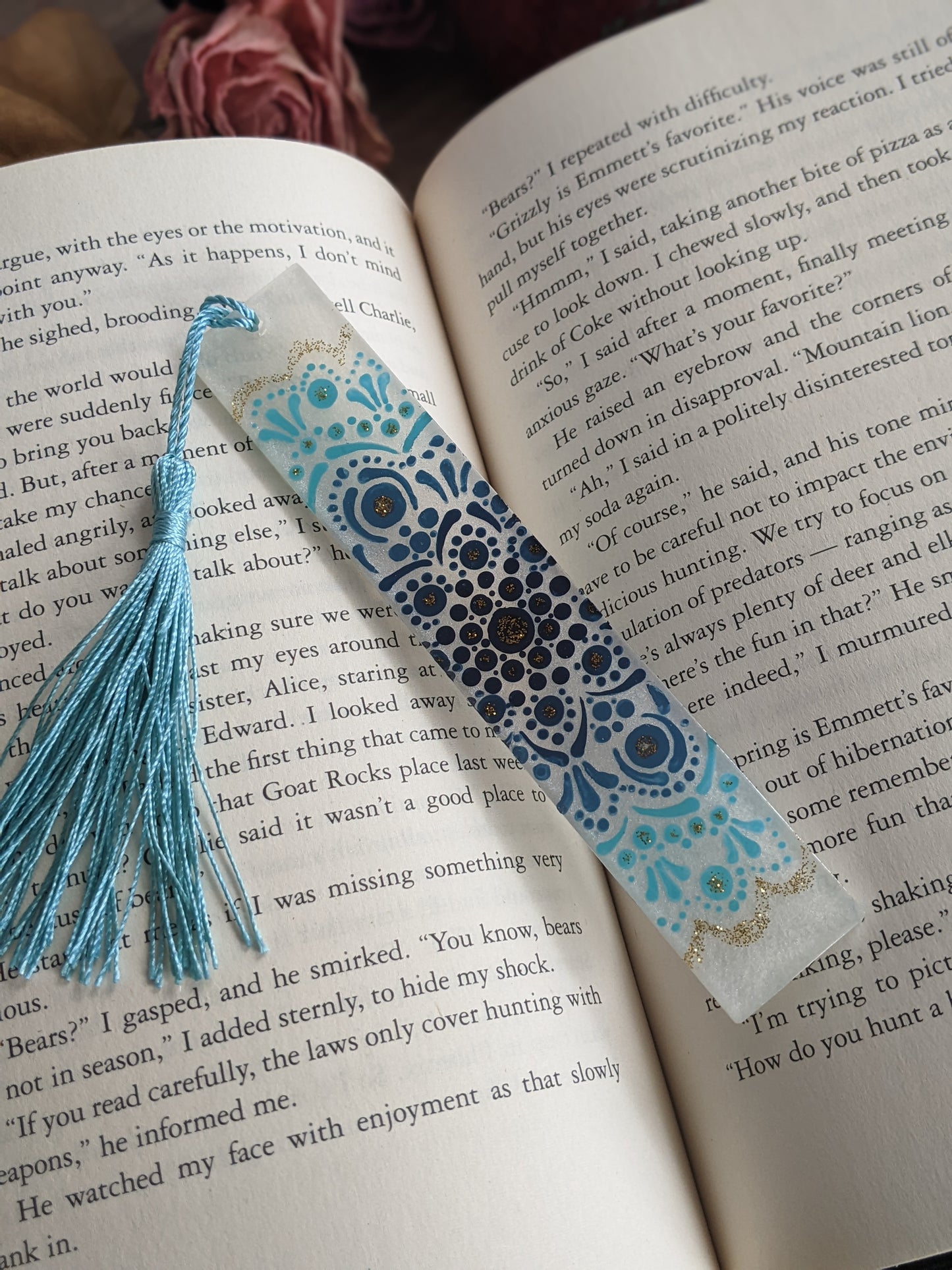 Blue Mandala Bookmark